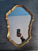 Miroir en laiton vintage, Enlèvement ou Envoi, Utilisé, Moins de 50 cm, Moins de 100 cm