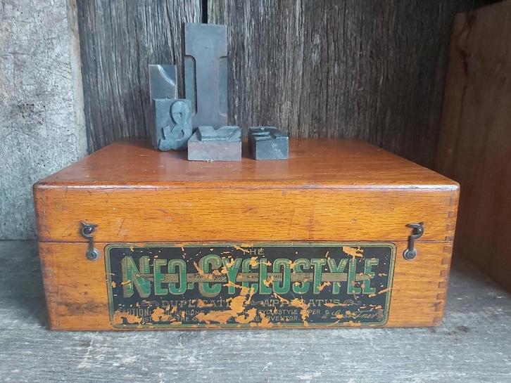 Antieke Neo Cyclostyle (avant-la lettre) "Printer / Copier", Antiek en Kunst, Antiek | Overige Antiek, Ophalen of Verzenden