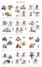 Diddl rolstickers W-reeks compleet, Collections, Diddl, Enlèvement ou Envoi, Diddl, Comme neuf, Papier, Carte ou Papeterie