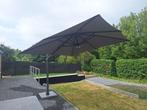 Zweefparasol met LED verlichting 3x3M  met zwenkvoet, Tuin en Terras, Ophalen, 3 tot 4 meter, Kantelbaar, Zweefparasol
