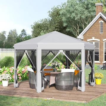 Chique Hexagon Pop-Up Vouwtent. 6-Hoeks Easy-Up Partytent.   beschikbaar voor biedingen