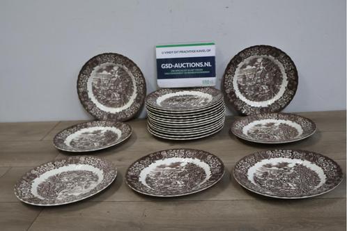 Grote Bordenset van British Anchor Ironstone, Antiek en Kunst, Antiek | Servies compleet