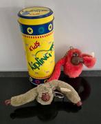 2 kipling aapjes en blikken doos kipling, Ophalen, Zo goed als nieuw