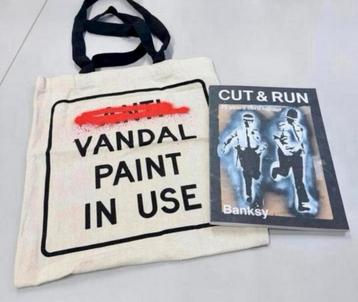 BANKSY Cut and Run - Boek en Tas, nieuw merchandise Set beschikbaar voor biedingen