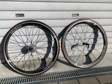 Velgrem Vision team 35 Sl fietswielen Shimano, Fietsen en Brommers, Racefiets, Zo goed als nieuw, Shimano, Ophalen