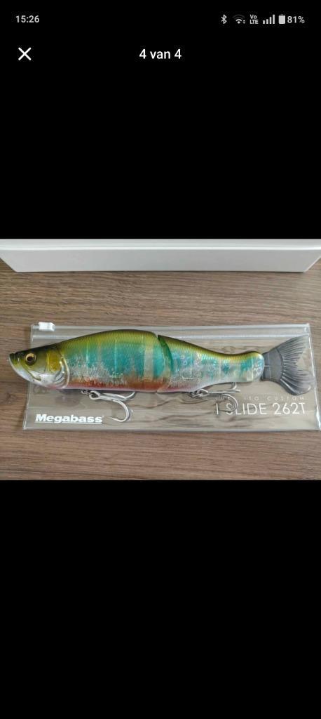 Megabass I-Slide 262t Oikawa Islide glidebait snoek, Watersport en Boten, Hengelsport | Roofvissen, Gebruikt, Overige typen, Ophalen