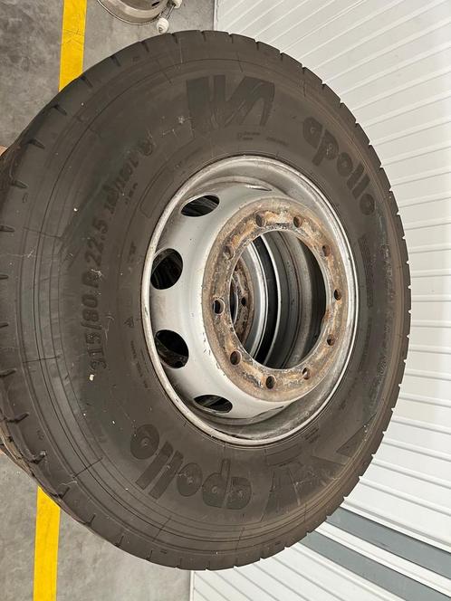 4 x band + 4 x velg 315/80R22,5, Auto-onderdelen, Vrachtwagen-onderdelen, Overige merken, Overige Auto-onderdelen, Gebruikt