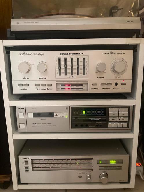 MARANTZ PM500 versterker+SONY Tuner+PHILIPS DECK EN PLATINUM, Audio, Tv en Foto, Stereoketens, Zo goed als nieuw, Overige merken