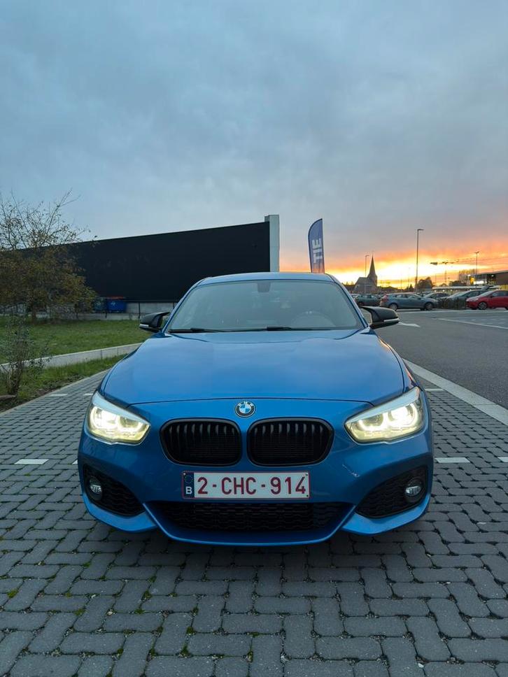 Bmw 118i m pakket facelift, Auto's, BMW, Particulier, 1 Reeks, ABS, Benzine, Euro 6, 3 deurs, Automaat, Blauw, Zwart, Alcantara