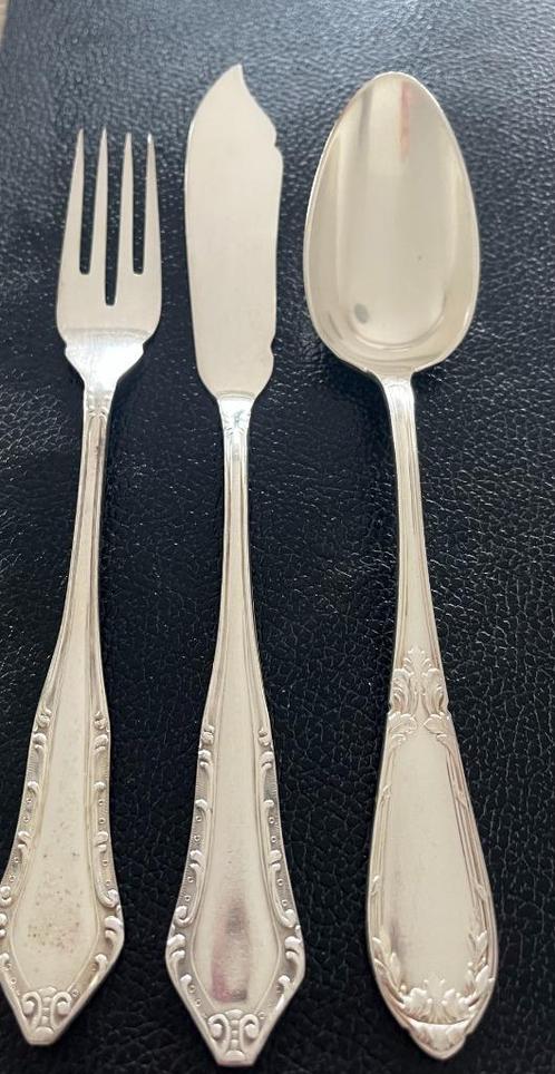 Vintage verzilverd bestek Solingen, Huis en Inrichting, Keuken | Bestek, Gebruikt, Bestekset, Zilver, Vaatwasserbestendig, Ophalen