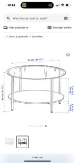 Ronde Salontafel IKEA, Ophalen, Gebruikt, Rond, 50 tot 100 cm