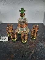 Booms glas: karaf + 6 glaasjes, Antiek en Kunst, Antiek | Glaswerk en Kristal, Ophalen of Verzenden