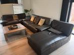 Lederen salon 2+3+lounge, Huis en Inrichting, Zetels | Zetels, Ophalen, Gebruikt, Vierpersoons of meer, Leer
