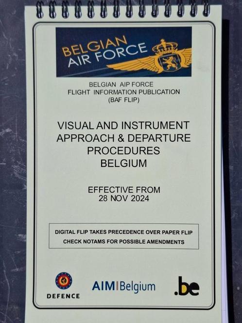 Belgian Air Force Flight Information Publication, Verzamelen, Luchtvaart en Vliegtuigspotten, Nieuw, Boek of Tijdschrift, Ophalen of Verzenden