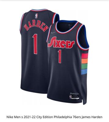 NBA 76ers James Harden Philadelphia City Edition - Size (S) beschikbaar voor biedingen
