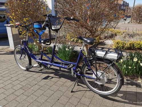 Elektrische tandem Huka co-pilot 24inch (perfecte staat), Fietsen en Brommers, Fietsen | Tandems, Zo goed als nieuw, Minder dan 10 versnellingen