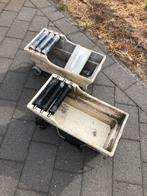 2 sponsbakken vloerder, Doe-het-zelf en Bouw, Ophalen, Gebruikt, 60 cm of meer, 10 m² of meer