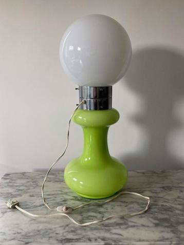 Vintage glazen sfeerlamp van Massive(AV Mazegga/Carlo Nason) beschikbaar voor biedingen