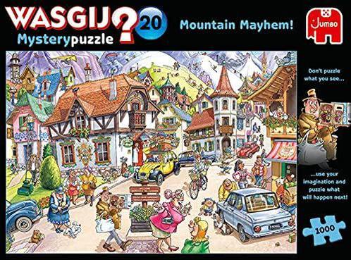 Jumbo Wasgij Mystery 20 - Vakantie In De Bergen! 1000 st., Hobby en Vrije tijd, Denksport en Puzzels, Zo goed als nieuw, Legpuzzel