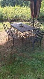 Smeedijzeren tuinset, Ophalen, Tuinset