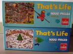 Puzzels That's Life 1000st €3/puzzel, Hobby en Vrije tijd, 500 t/m 1500 stukjes, Legpuzzel, Zo goed als nieuw, Ophalen