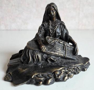 Franz iffland 1862-1935 sculptuur Moeder met Kind - Brons beschikbaar voor biedingen