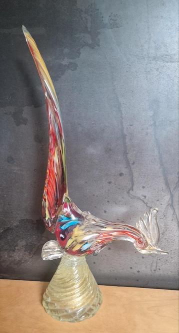 Coq en verre Murano 