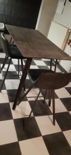 table à manger, Maison & Meubles, Utilisé, Enlèvement ou Envoi, Carré, Quatre personnes