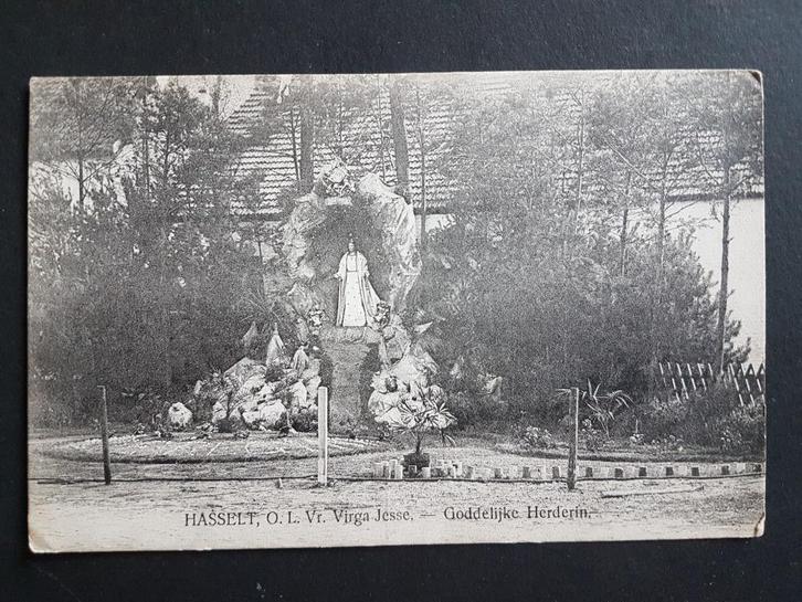Postkaart Hasselt O.L.Vr. Virga Jesse Goddelijke Herderin, Verzamelen, Postkaarten | België, Ongelopen, Limburg, Voor 1920, Ophalen of Verzenden