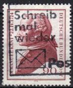 Duitsland Bundespost 1974 - Yvert 655 - Immanuel Kant (ST), Timbres & Monnaies, Timbres | Europe | Allemagne, Affranchi, Envoi