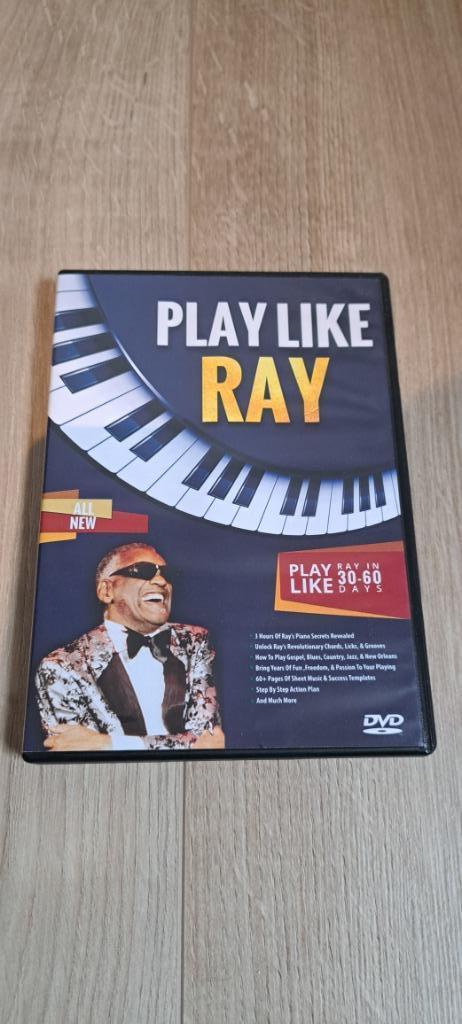 Play Like Ray (Charles - 2 DVD set) - Blues Piano Lessons, Cd's en Dvd's, Dvd's | Overige Dvd's, Zo goed als nieuw, Boxset, Alle leeftijden