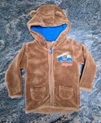 Taille 86-92 Gilet teddy marron avec capuche, camion de pomp, Comme neuf, Lupilu, Pull ou Veste, Garçon