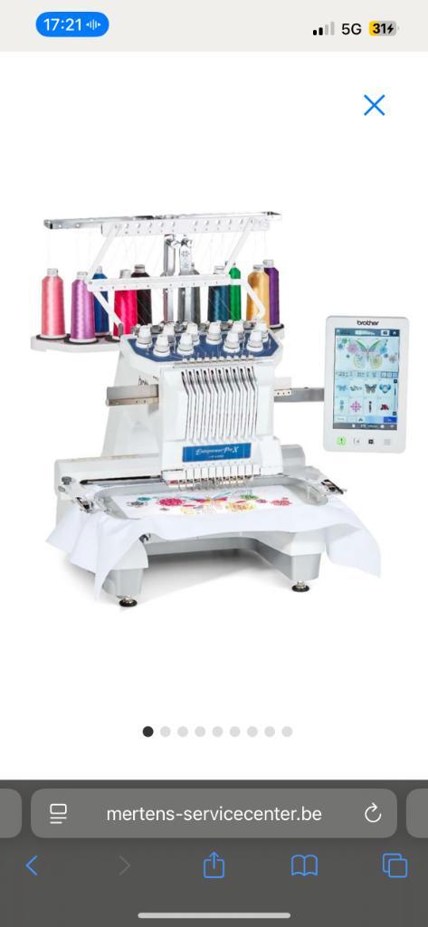 Brother pr1055x zo goed als nieuw!, Hobby en Vrije tijd, Borduren en Borduurmachines, Zo goed als nieuw, Borduurmachine, Machineborduren