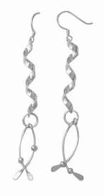 925 Sterling zilveren damesoorbellen gedraaid, Ophalen of Verzenden, Nieuw, Zilver