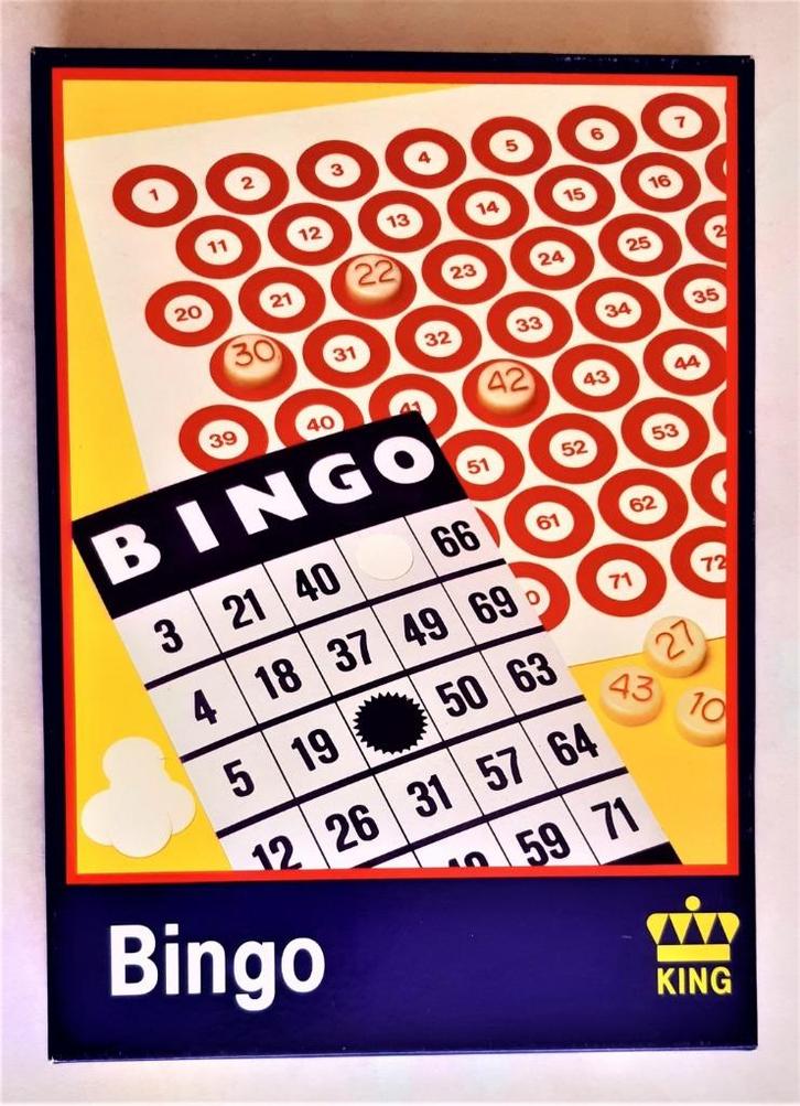 Gezelschapsspel Bingo van King, Hobby en Vrije tijd, Gezelschapsspellen | Bordspellen, Zo goed als nieuw, Vijf spelers of meer