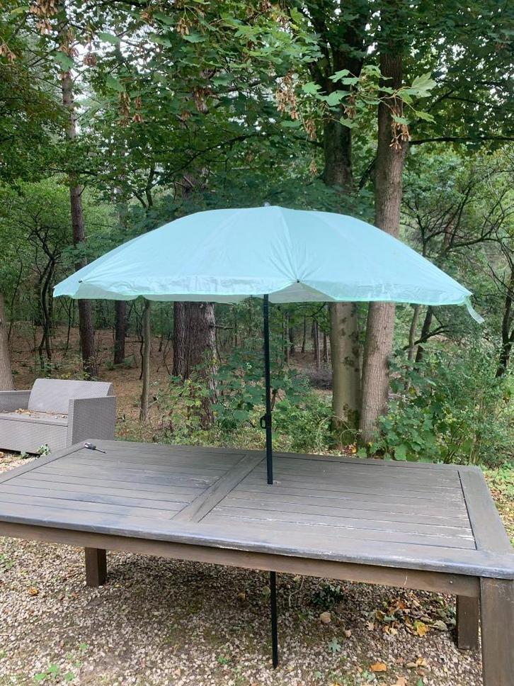 parasol, Tuin en Terras, Parasols, Zo goed als nieuw, Stokparasol, 1 tot 2 meter, Kantelbaar, Waterdicht, Ophalen of Verzenden