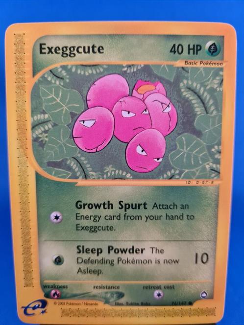 Exeggcute 76/147 - Aquapolis, Hobby en Vrije tijd, Verzamelkaartspellen | Pokémon, Zo goed als nieuw, Verzenden