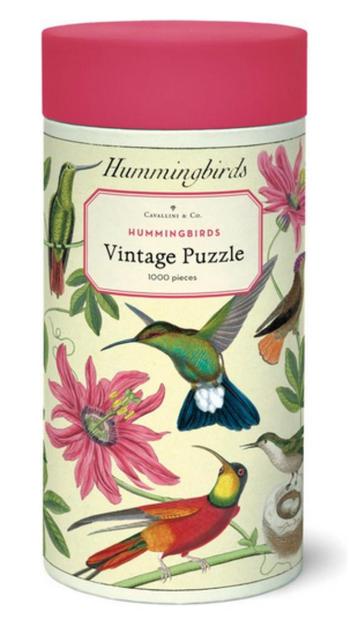 Vintage Puzzel Hummingbirds - 1000 stukjes - Cavallini & Co  beschikbaar voor biedingen