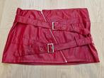 Rokje Lederlook Rood, Ophalen of Verzenden, Zo goed als nieuw, Rood