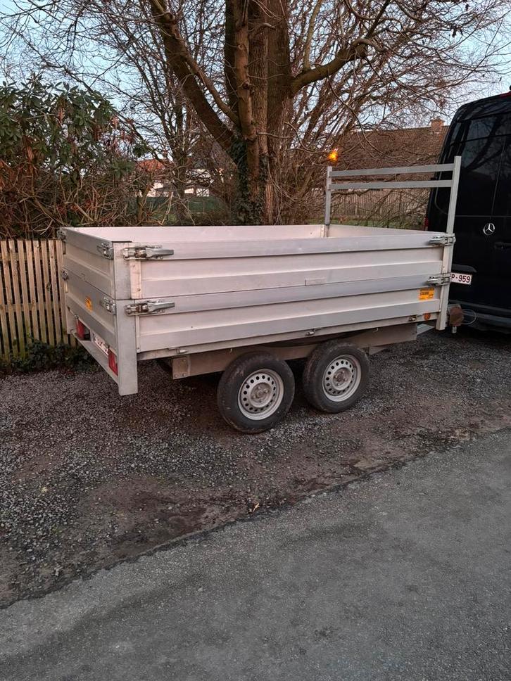 Elektrische kipper aanhangwagen 750kg, Auto diversen, Aanhangers en Bagagewagens, Zo goed als nieuw, Ophalen