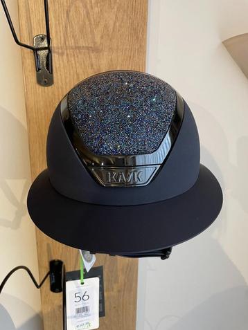 Showmodel KASK Star Lady Navy Swarovski Midnight maat 56, Enlèvement ou Envoi, Neuf, Enfants, Bombe