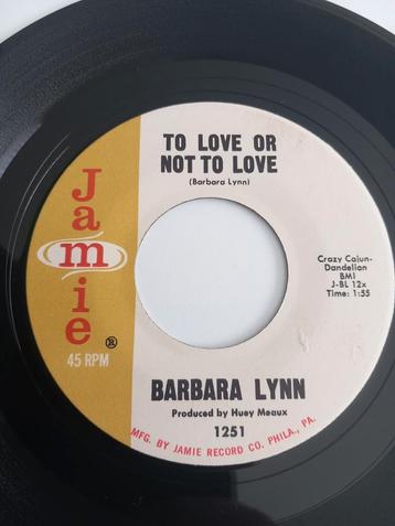 BARBARA LYNN. TO LOVE OR NOT TO LOVE. POPCORN USA 45T, Enlèvement ou Envoi, Comme neuf