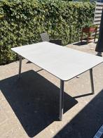 tuintafel met 4 stoelen, Ophalen, Gebruikt, Rechthoekig, Kunststof