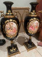 Koppel Limoges vazen 62 cm hoog, Antiquités & Art, Antiquités | Vases, Enlèvement ou Envoi