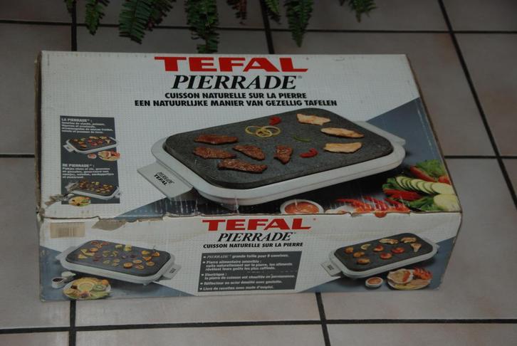 TEFAL Pierrade Natuurlijk koken op steen 8 personen Tbon, Elektronische apparatuur, Contactgrills, Gebruikt, Ophalen