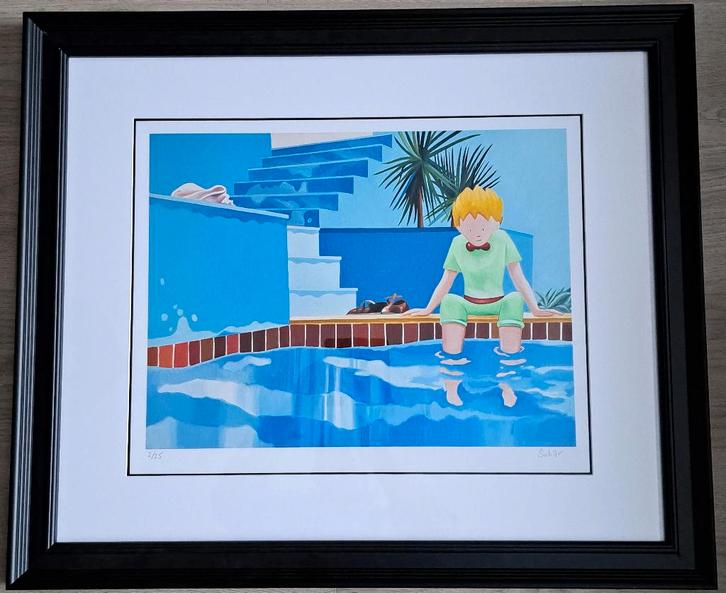 Sokar 1988  “A la rencontre de David Hockney “ gesigneerd, Antiek en Kunst, Kunst | Schilderijen | Modern, Ophalen