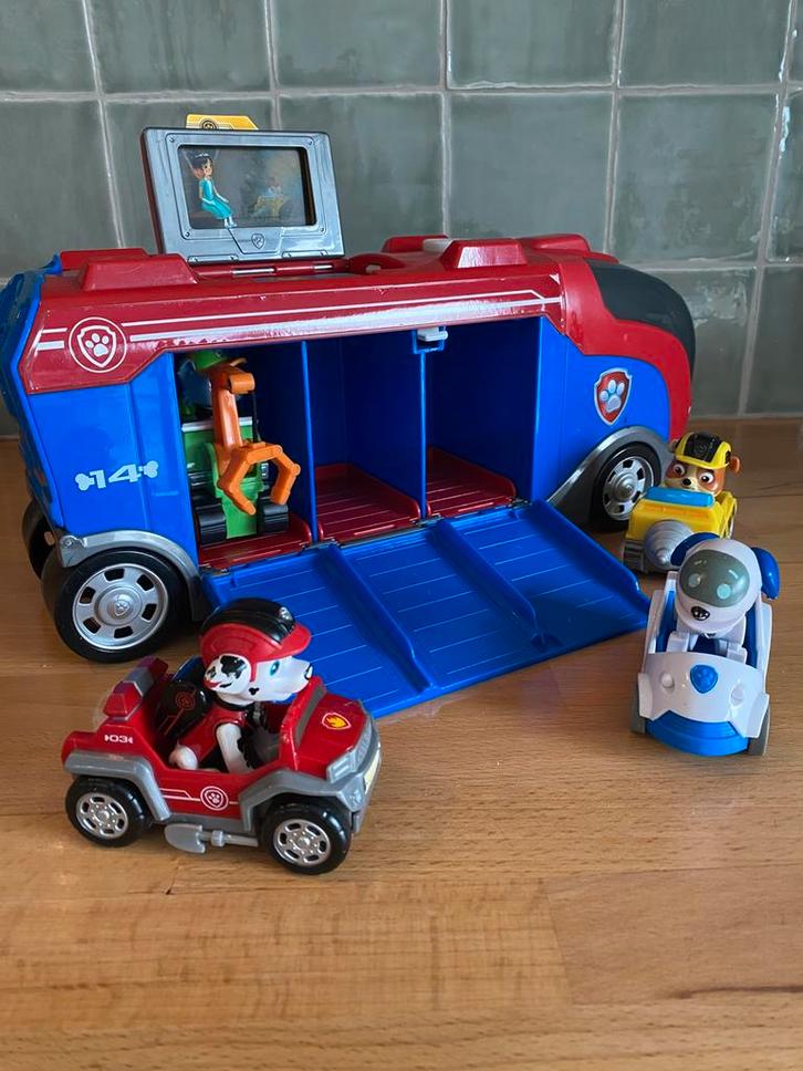 Paw Patrol Mission Cruiser + 3 puppy’s met voertuig, Enfants & Bébés, Jouets | Véhicules en jouets, Comme neuf, Enlèvement ou Envoi
