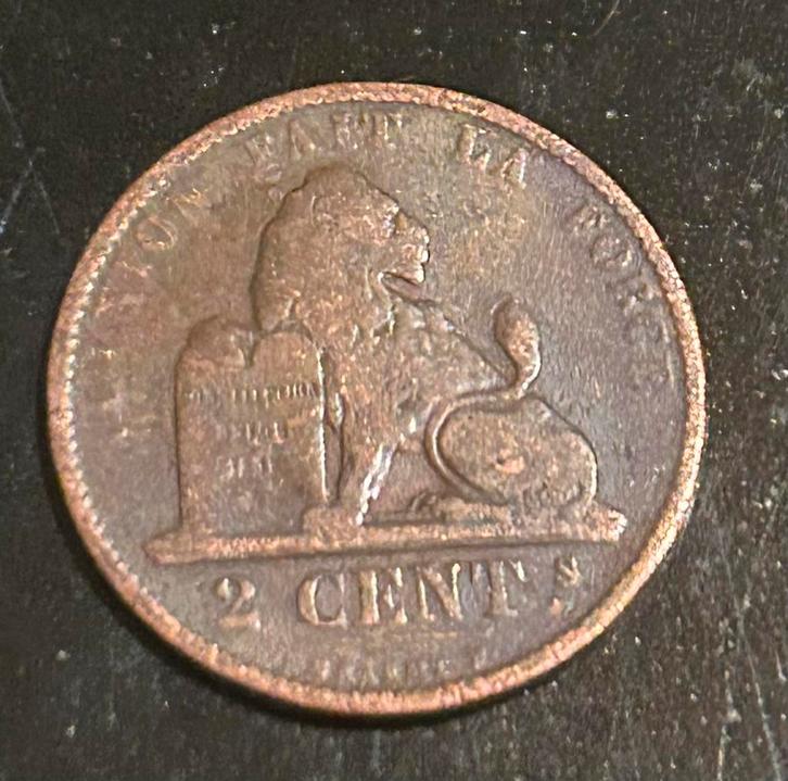 2 cent 1873 Leopold 2, Postzegels en Munten, Munten | België, Ophalen of Verzenden