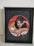 Liggende Diva - olieverf schilderij op board, Ophalen of Verzenden