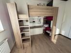 Hoogslaper met bureau, Ophalen, Gebruikt, Eenpersoons, 160 tot 180 cm